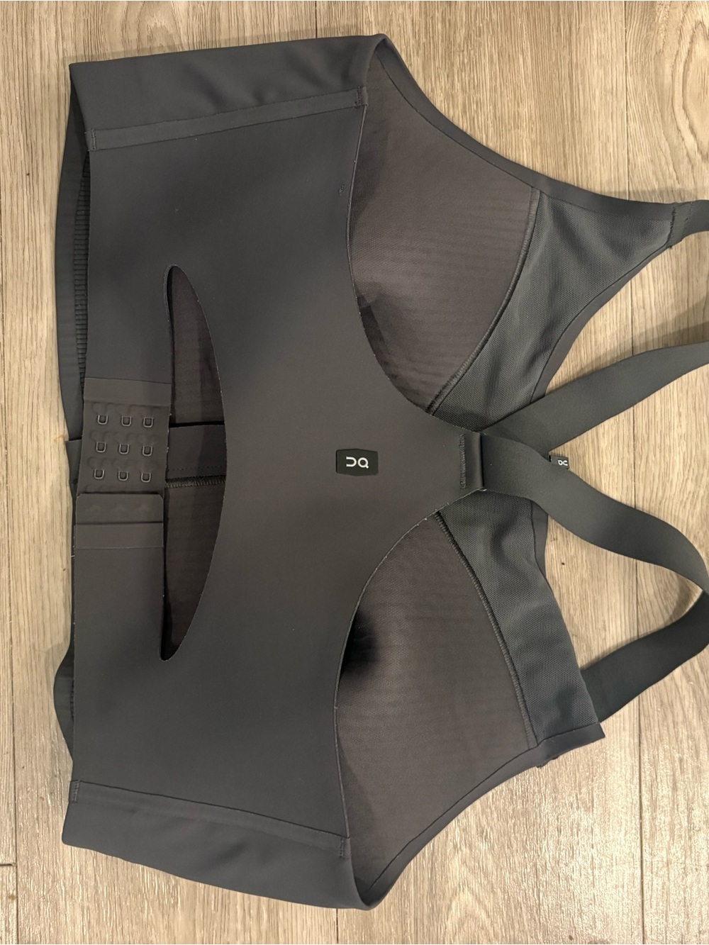 On Running Black High-Support Cutout-Back Sports Bra